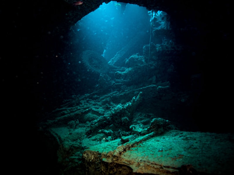 Stone block from Heracleion-Thonis submerged temple complex